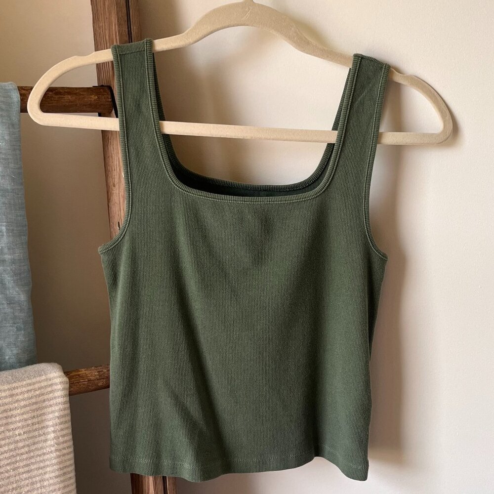 Old Navy Crop Square Neckline Tank Top